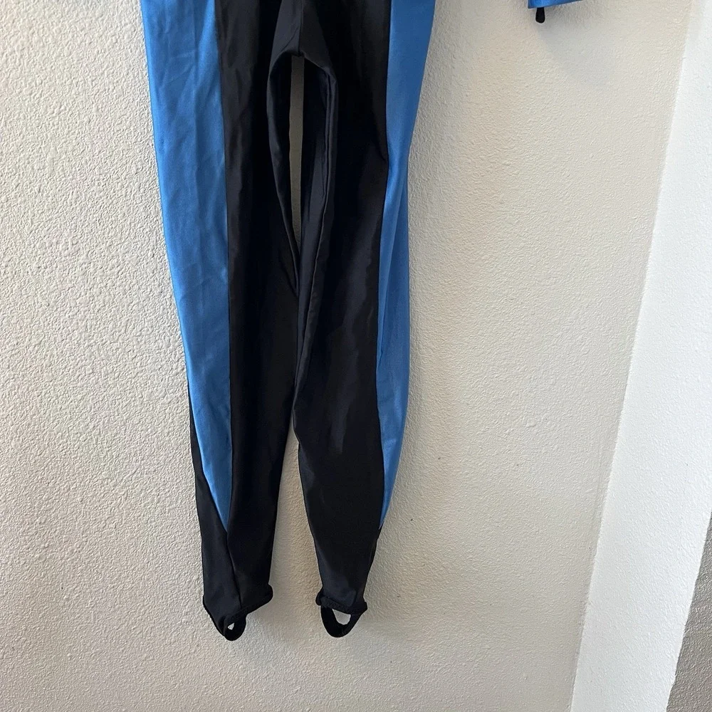 Diveskins By Oztek Wetsuit Ladies Large Black/Blue Zip Front Lightweight - Picture 8 of 13